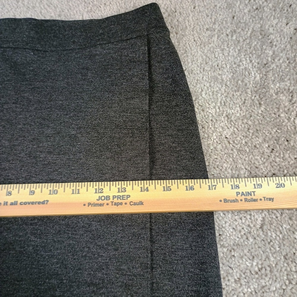 Liz Claiborne Gray Knit Pencil Midi Skirt Size S Office Career Minimalist Chic - Picture 7 of 8